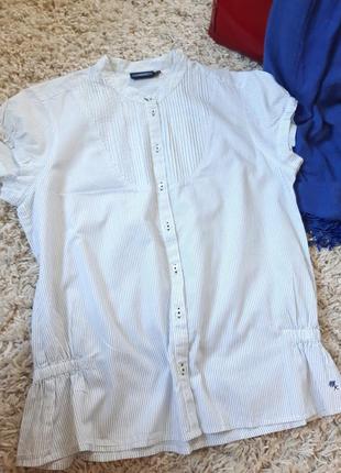 Актуальная хлопковая блуза/рубашка короткий рукав,mexx, p. 44-465 фото
