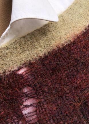 Ажурний пуловер,кофта,светр,мохер,вовна,люкс бренд,10 фото