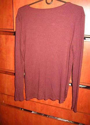 Реглан в рубчик темно-бордовий 4