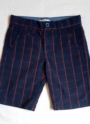 Сині картаті шорти бермуди authentic campus германія на 7-8 років (122-128 см)