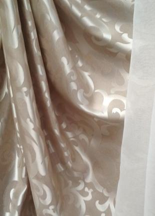 Штори з візерунком кава з молоком