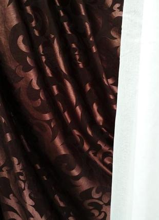 Штори з візерунком, легка штора, тканина для штор.1 фото