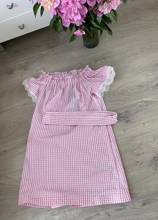 Летнее платье в клетку 6