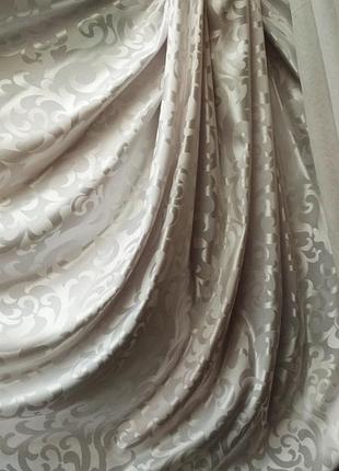 Штори з візерунком білого кольору, тканина для штор. 5
