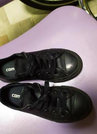 Детские кеды converse кожа