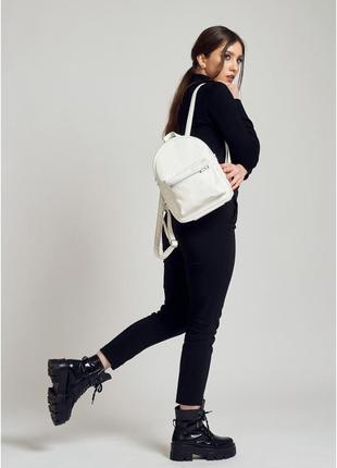 Жіночий рюкзак brix kso - білий3 фото