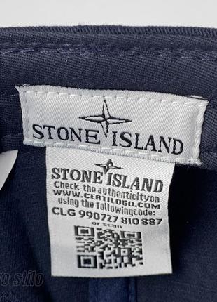 Кепка (бейсболка) stone island, размер м, цвет темно-синий8 фото