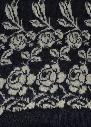 Тёплый свитер из натуральной шерсти ( hand made )4 фото