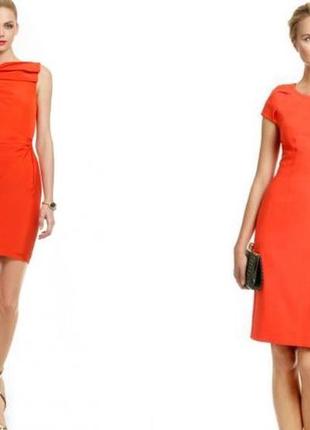 Кораловое летнее платье