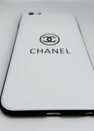 Чехол на айфон 6plus 6s plus iphone с надписью chanel белый3 фото