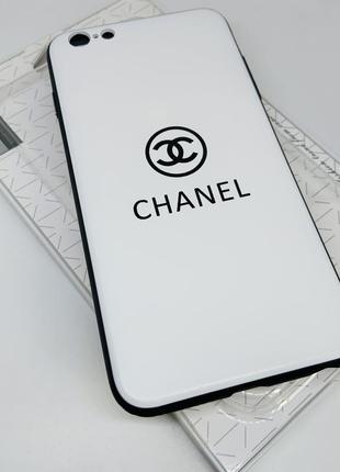 Чехол на айфон 6plus 6s plus iphone с надписью chanel белый