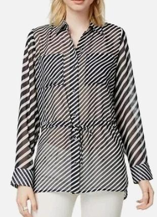 Женская прозрачная рубашка tommy hilfiger