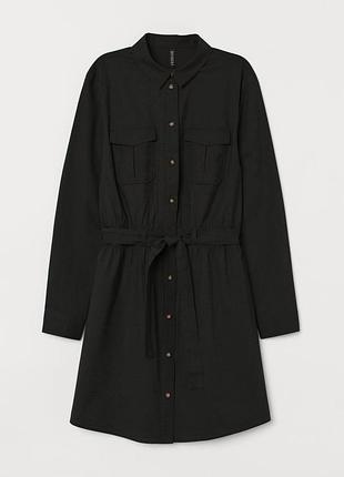 Короткое чёрное платье h&m