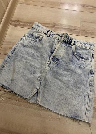 Юбка варенка от фирмы bershka , серия denim1 фото