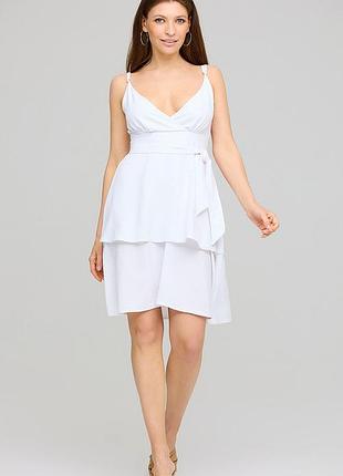 Сукня міні з легкої літньої тканини з ефектом жатки