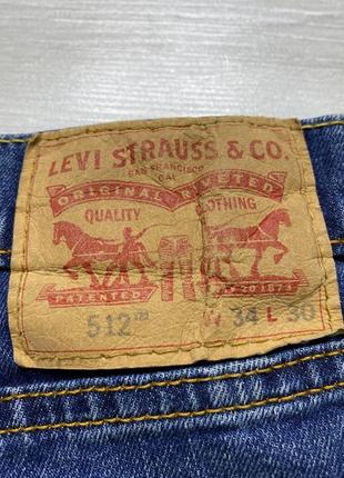 Оригінальні стрейчеві чоловічі levi’s 512 slim fit10 фото