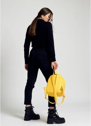 Женский рюкзак brix ksh - жёлтый6 фото