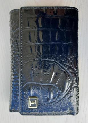 Женский кожаный кошелек bretton (черный)1 фото