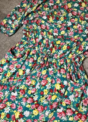Красивенькое платье в цветочный принт!5 фото