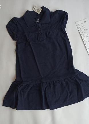 Сукня поло для дівчинки розмір 3т шкільна форма з коротким рукавом2 фото