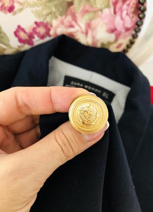 Zara пиджак 100% шерсть с объёмными рукавами7 фото