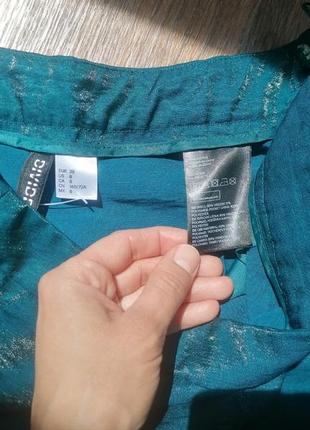 Крутые переливающиеся шорты divided h&m (летние под босоножки, сандали, блуза, топ, майка, рубашка, туфли, сумка)2 фото