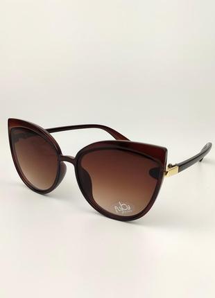 Женские солнцезащитные очки flyby «kitty» коричневая роговая оправа