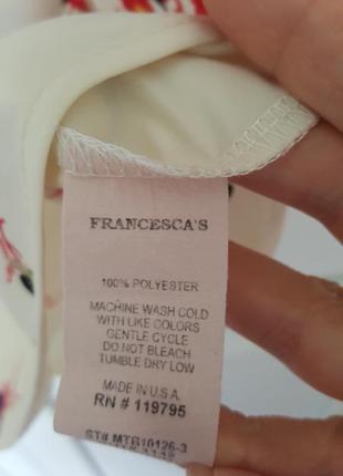 Блуза с пышными рукавами francesca's made in u.s.a.4 фото
