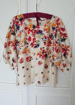 Блуза с пышными рукавами francesca's made in u.s.a.1 фото