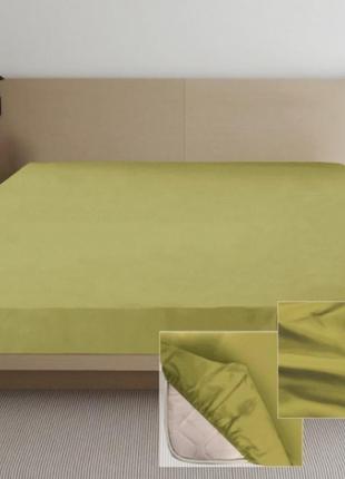 Простынь сатиновая на резинке  160х200