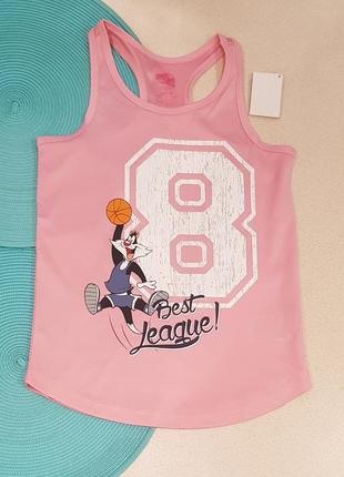 Яркая, фирменная майка looney tunes 122-128, 134-140