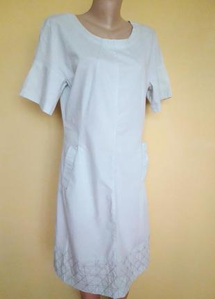 Легкое летнее платье с карманами