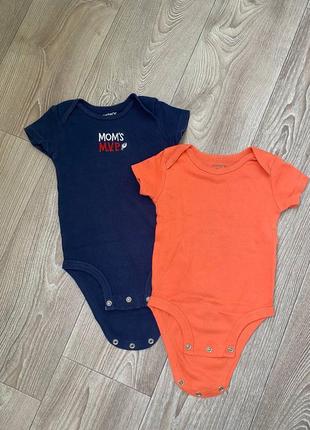 Боди бодик с коротким рукавом картерс carter’s 3 6 9 мес