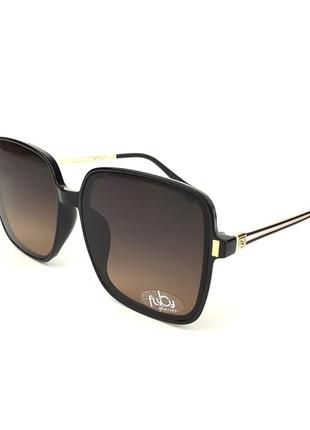 Солнцезащитные очки flyby «costa» с черной роговой оправой2 фото