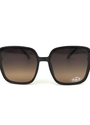 Солнцезащитные очки flyby «costa» с черной роговой оправой3 фото