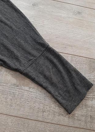 Н&м реглан кофта лонгслив с принтом в полоску рукав 3/4 на девочку р.146 - 152 см