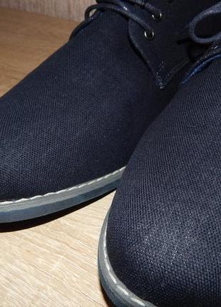 Туфли мужские defacto однотонные темно-синие кэжуал7 фото