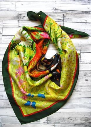 Дизайнерська шовкова хустка дизайнерский шёлковый платок beyeler gisela buomberger2 фото