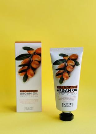 Крем для рук jigott real moisture argan oil з аргановою олією