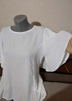 Ошатна біла блуза boohoo uk16,євро 44, наш 48/502 фото