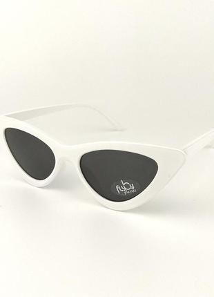Солнцезащитные очки flyby «type» белой роговой оправой и черной линзой