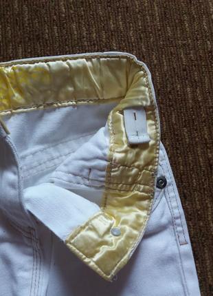 Белая джинсовая юбка на девочку 6-7 лет, 122-128, 100% хлопок5 фото