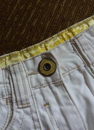 Белая джинсовая юбка на девочку 6-7 лет, 122-128, 100% хлопок2 фото