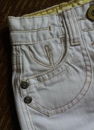 Белая джинсовая юбка на девочку 6-7 лет, 122-128, 100% хлопок3 фото