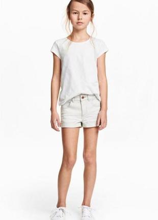 Джинсовые шорты h&m 8-9 128 134