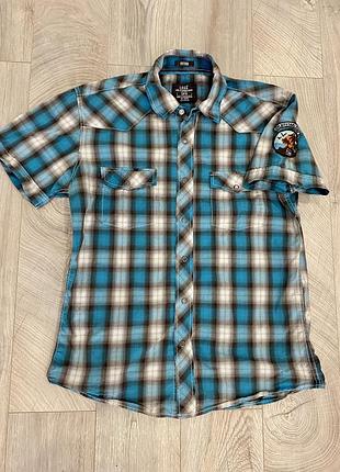 Яскрава сорочка logg by h&m на кнопках