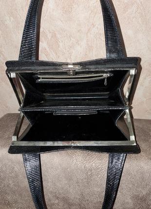 Винтажная кожаная сумка ридикюль ries винтаж ретро7 фото