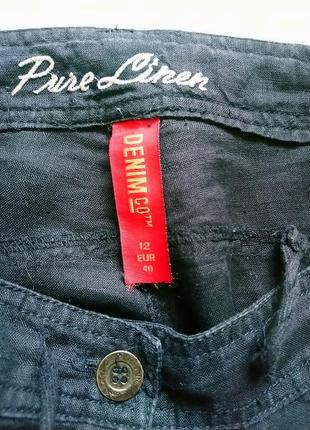 Льняні шорти denim co 5
