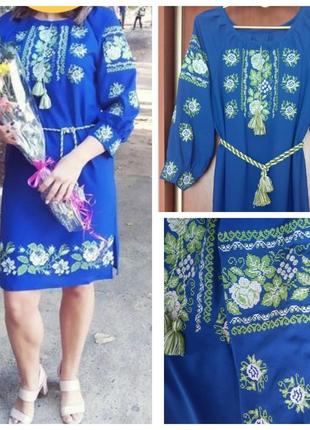 Вишита сукня з шифону