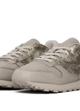 Женские кроссовки reebok classic leather il sandstone women sneakers